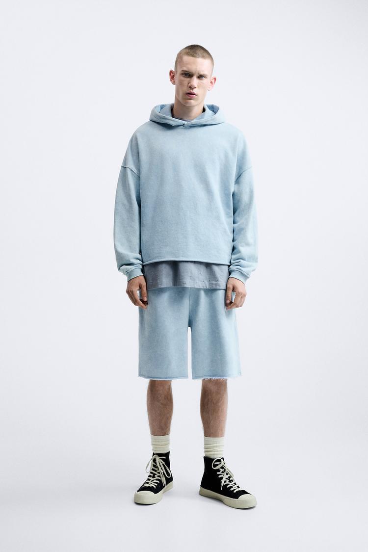 FADED JOGGING BERMUDA SHORTS