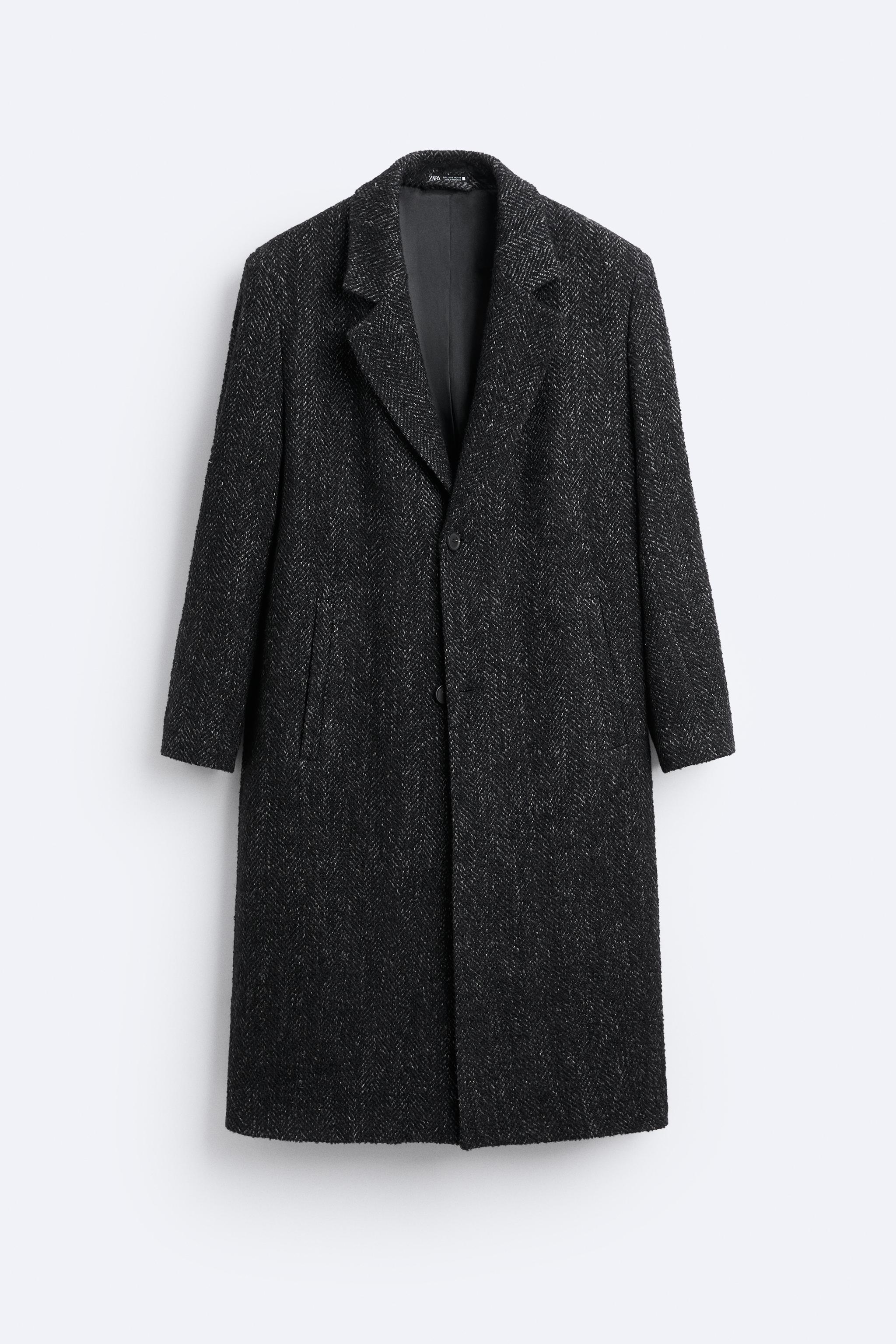Zara HERRINGBONE TEXTURED WEAVE COAT | Mall of America®