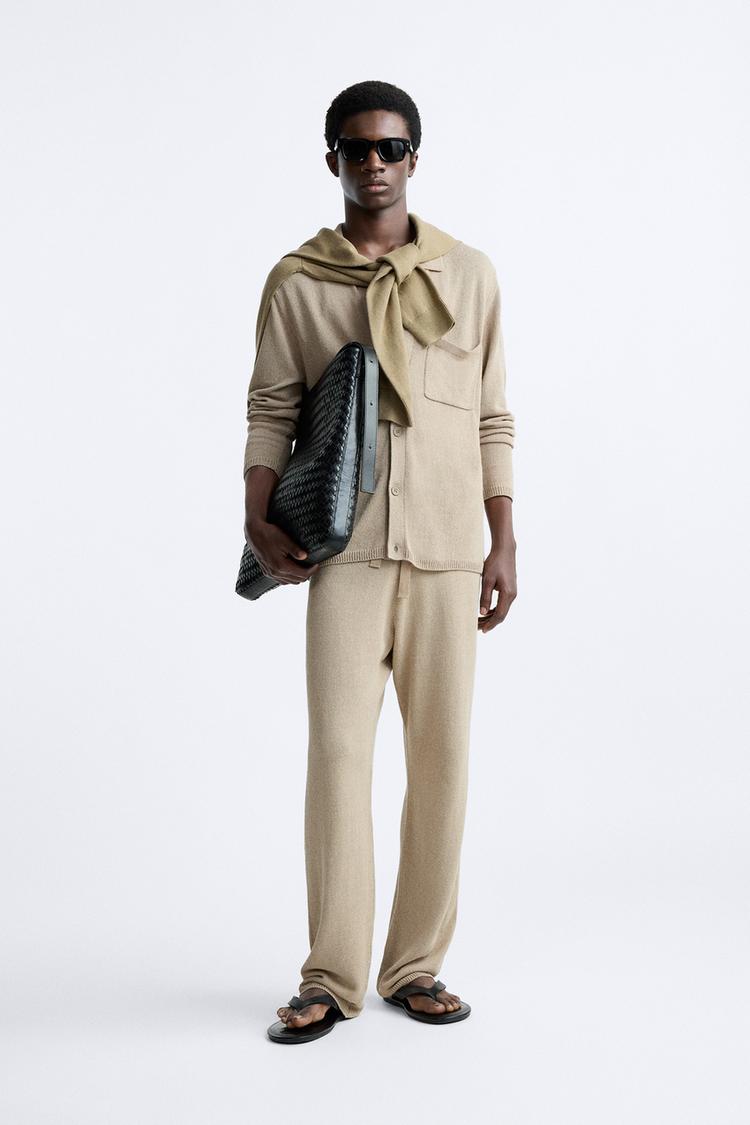 VISCOSE - LINEN TROUSERS