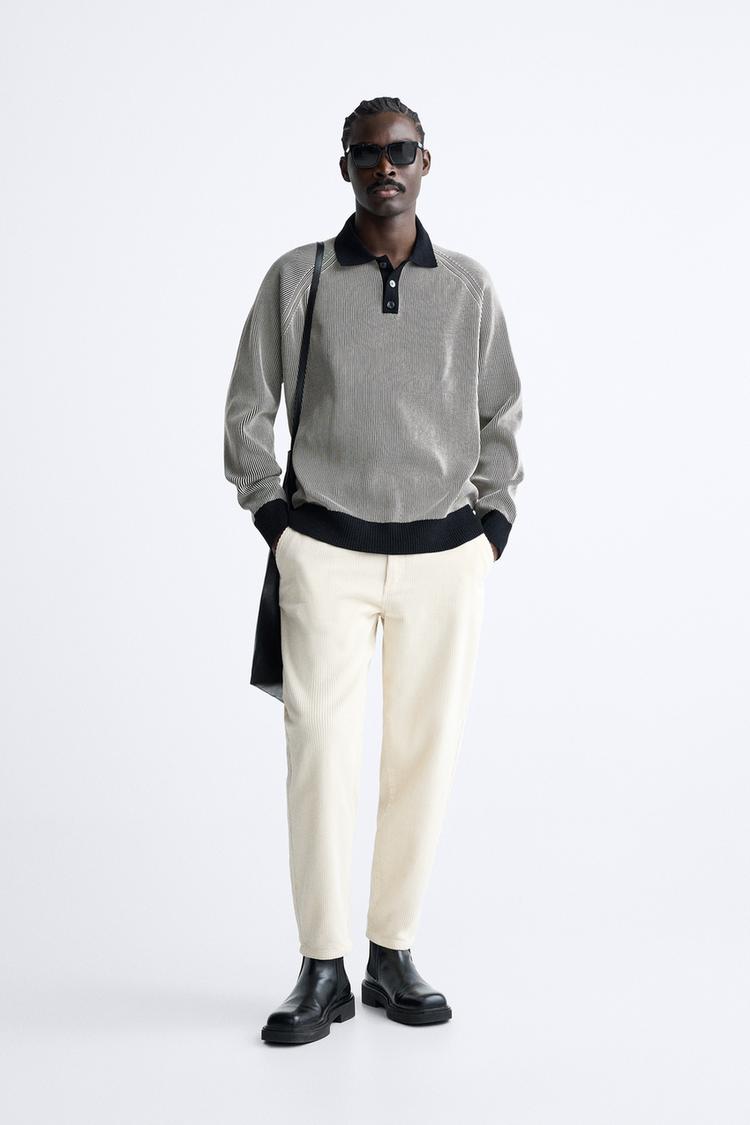 TAPERED CORDUROY PANTS