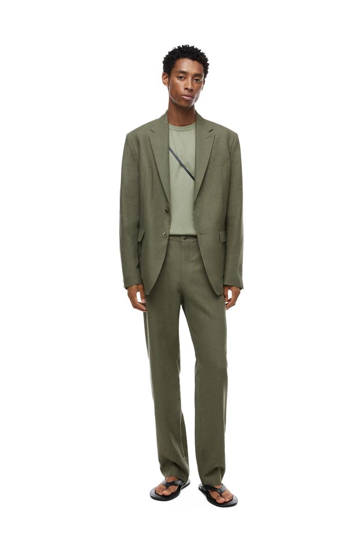 100% LINEN SUIT TROUSERS