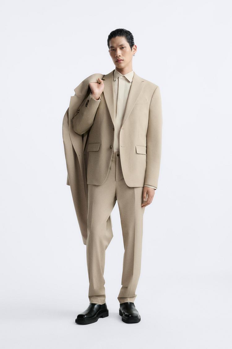 SLIM FIT SUIT TROUSERS