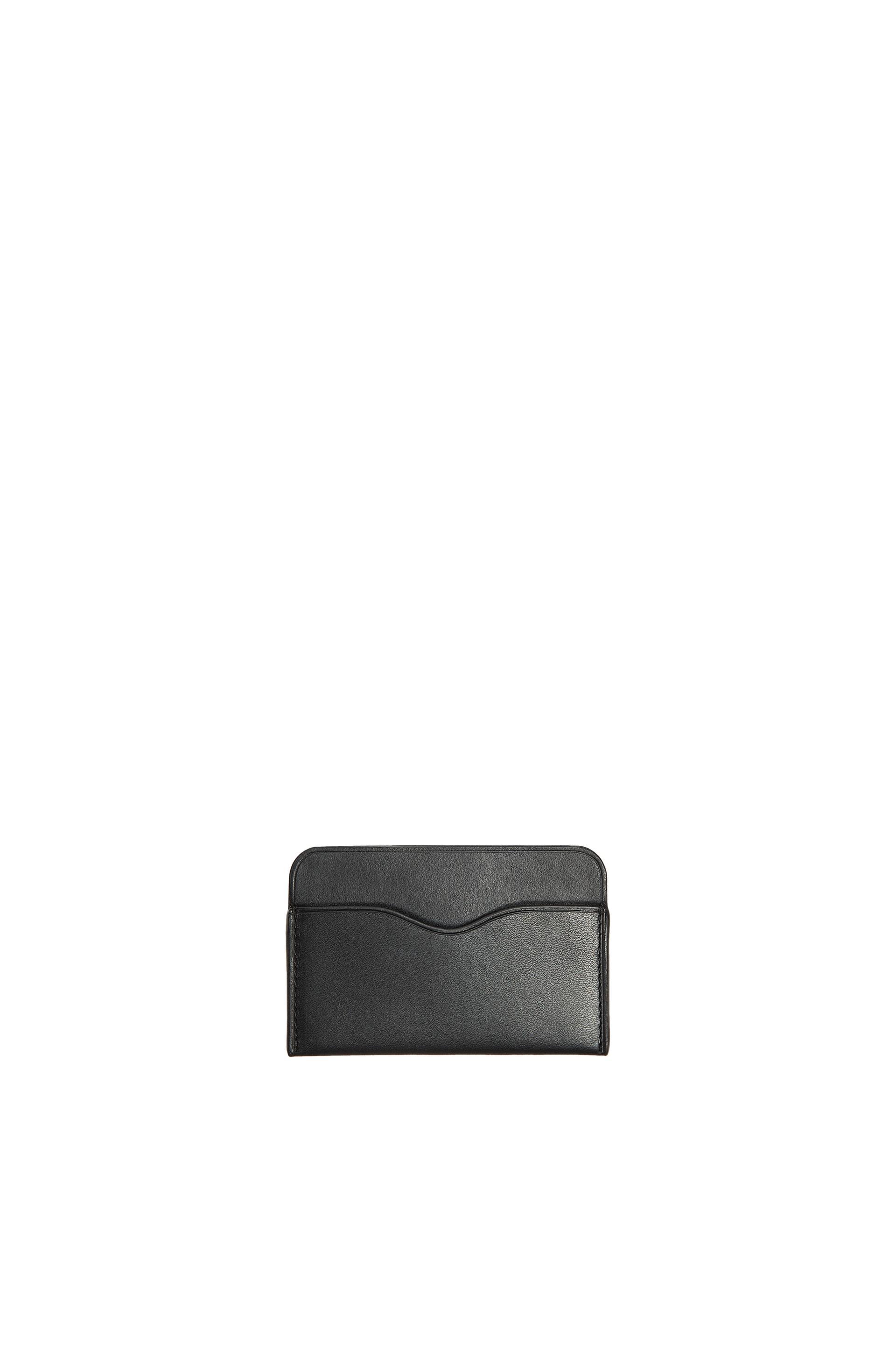 LEATHER CARD HOLDER Black ZARA Spain