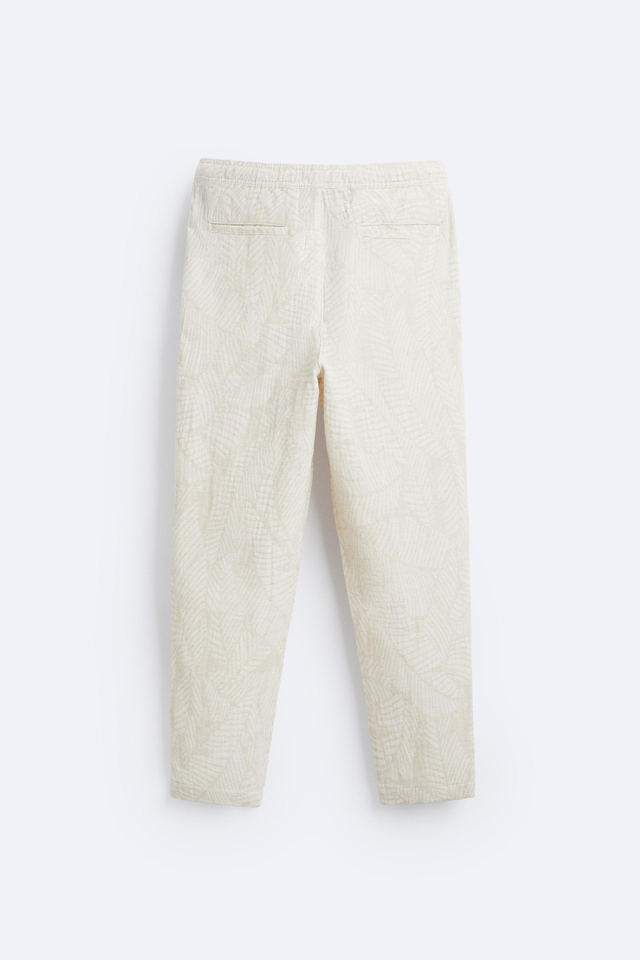 Cotton Jacquard Straight-Leg Pants natural - CH Carolina Herrera United  Arab Emirates