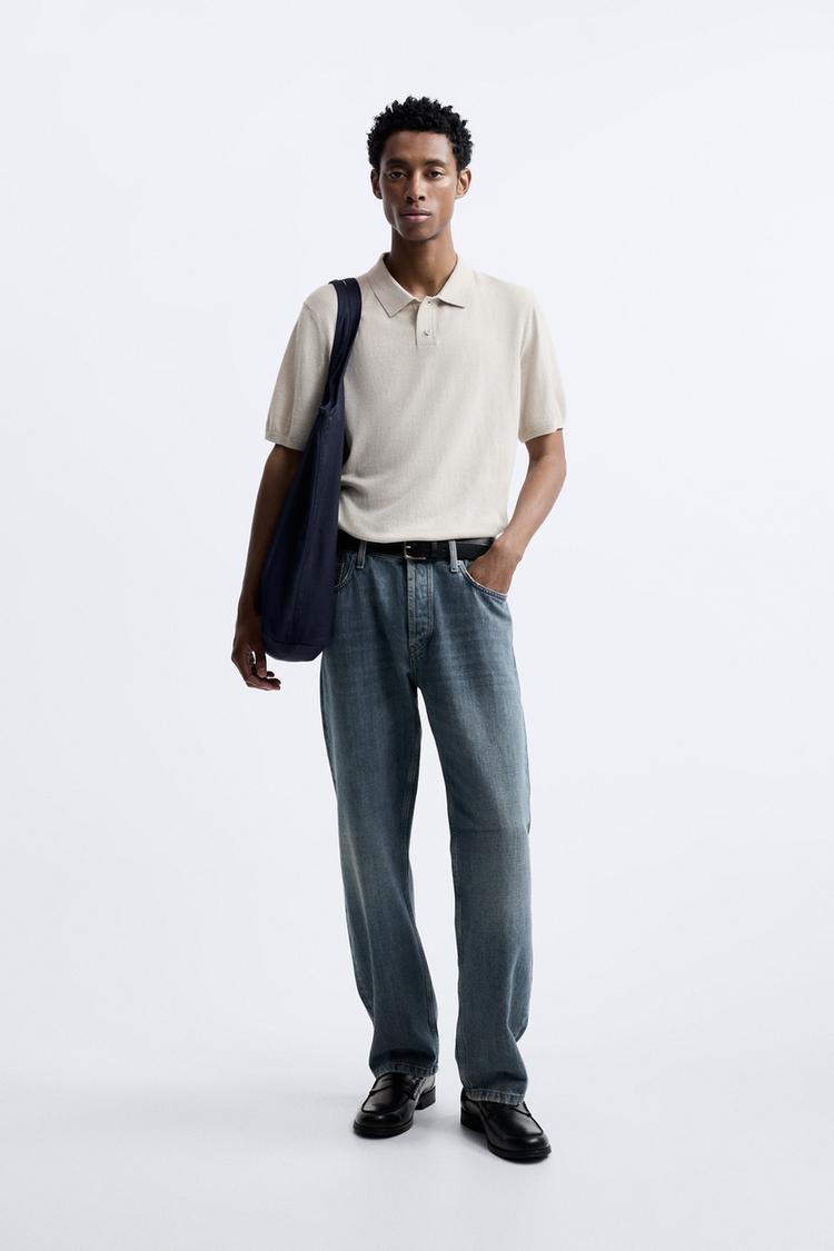 KNIT COTTON POLO SHIRT