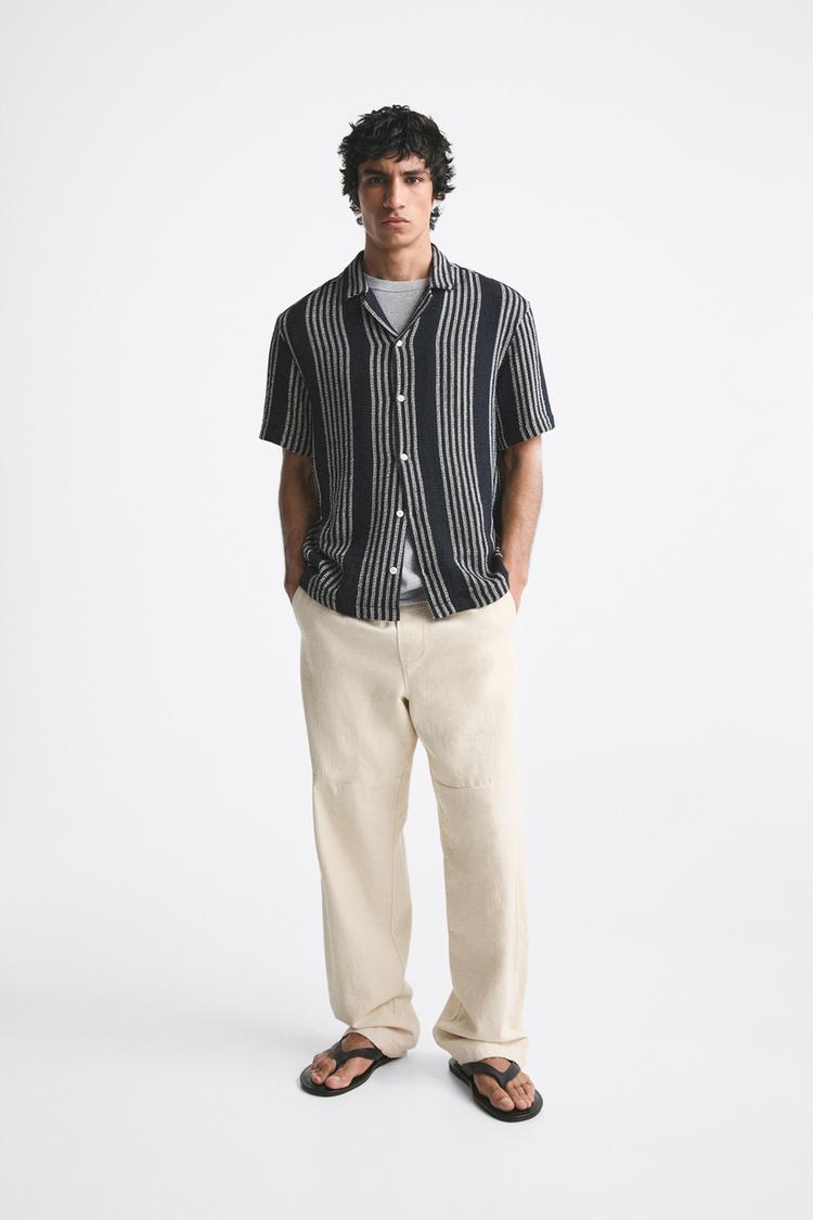 STRIPED TEXTURED SHIRT