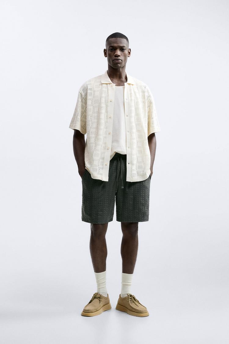 JACQUARD BERMUDA SHORTS