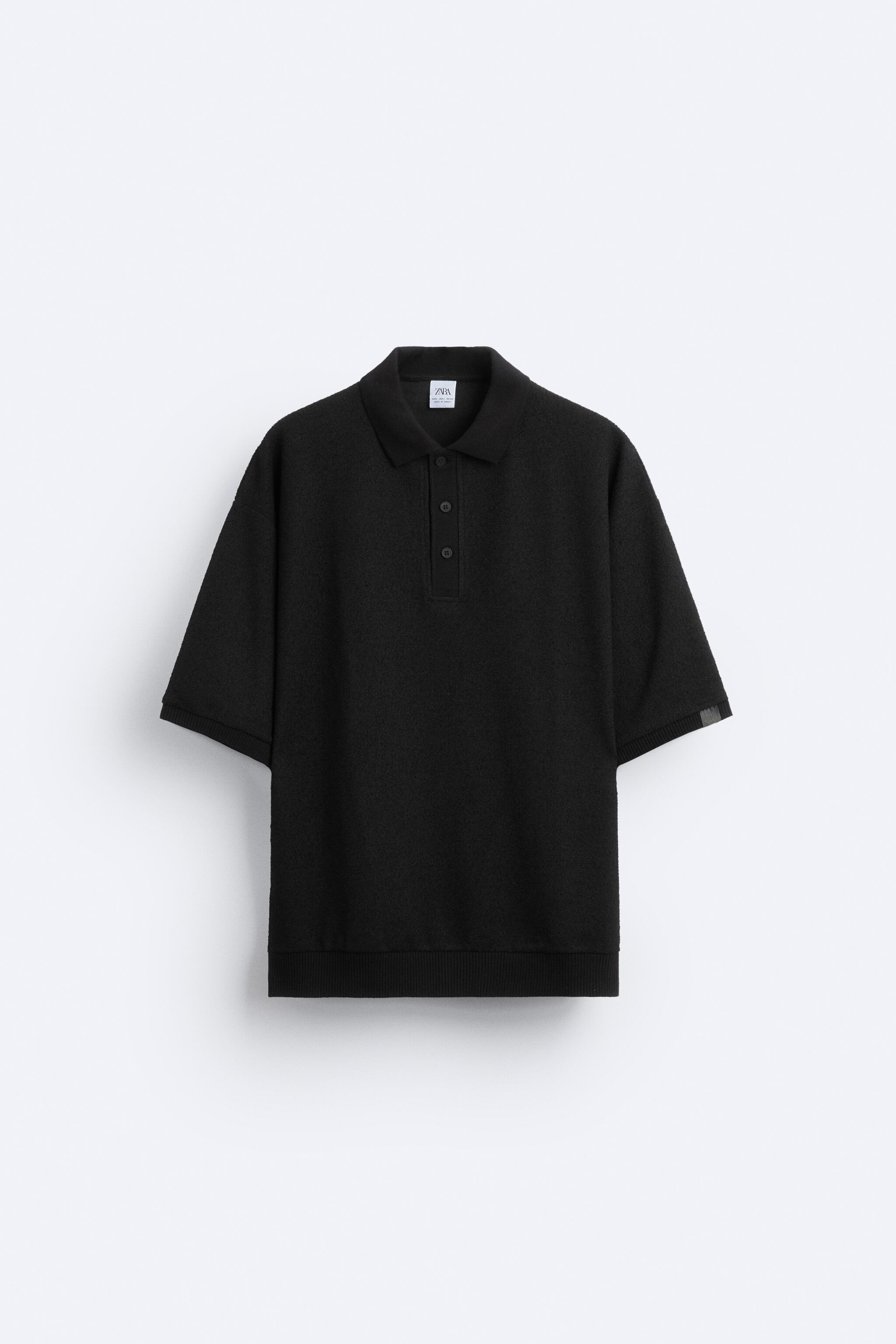 STRUCTURED OVERSIZED POLO SHIRT