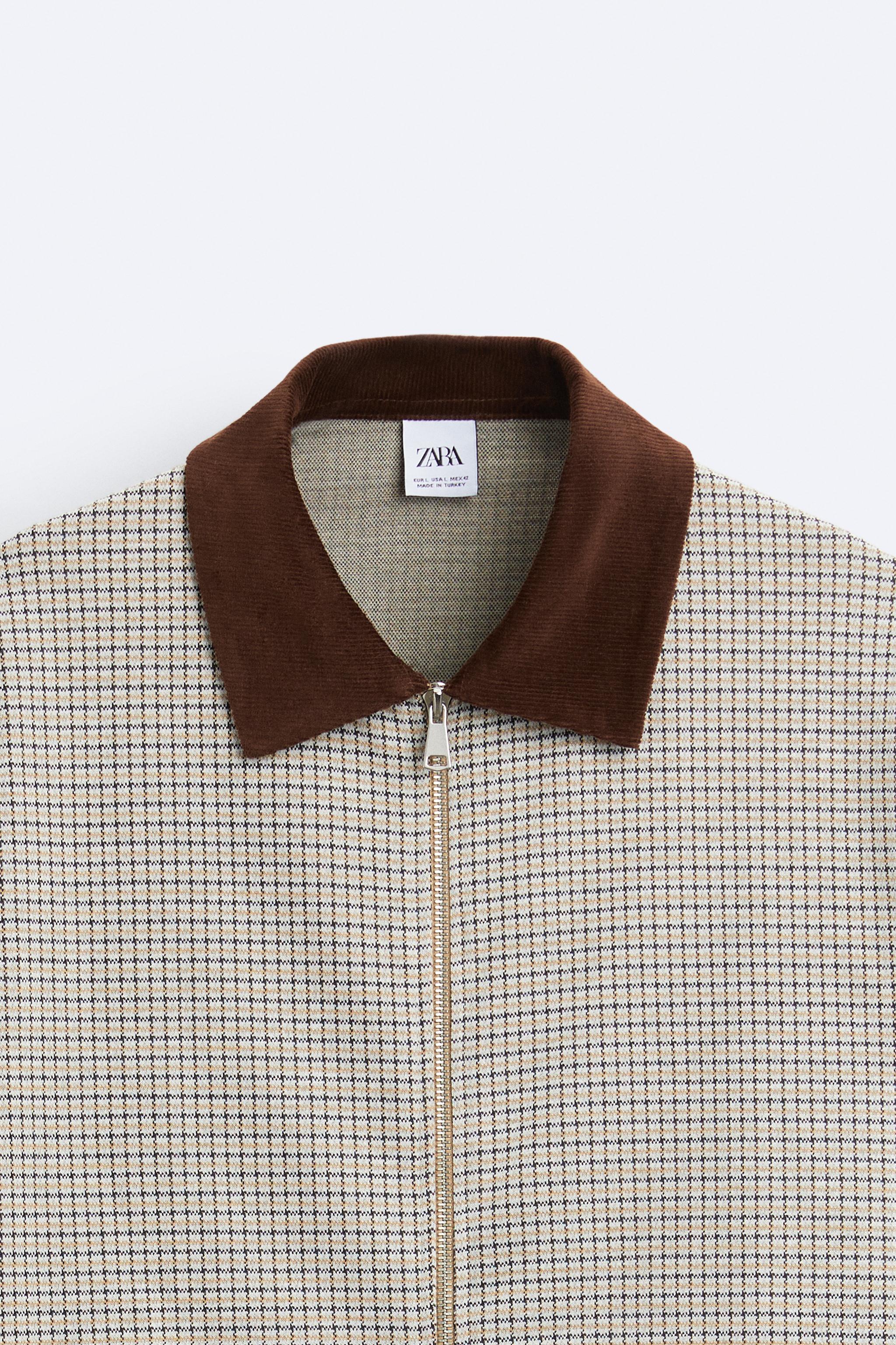 Houndstooth jacket zara online