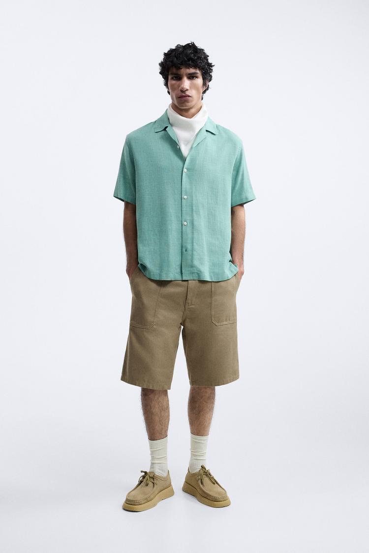 VISCOSE - LINEN SHIRT