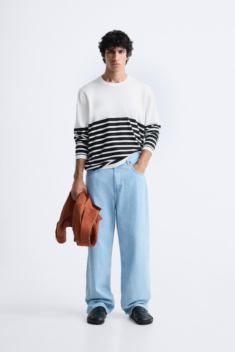 TEXTURED COTTON SWEATER