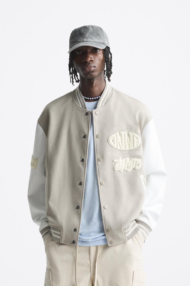 BOMBER JACKET WITH PATCH