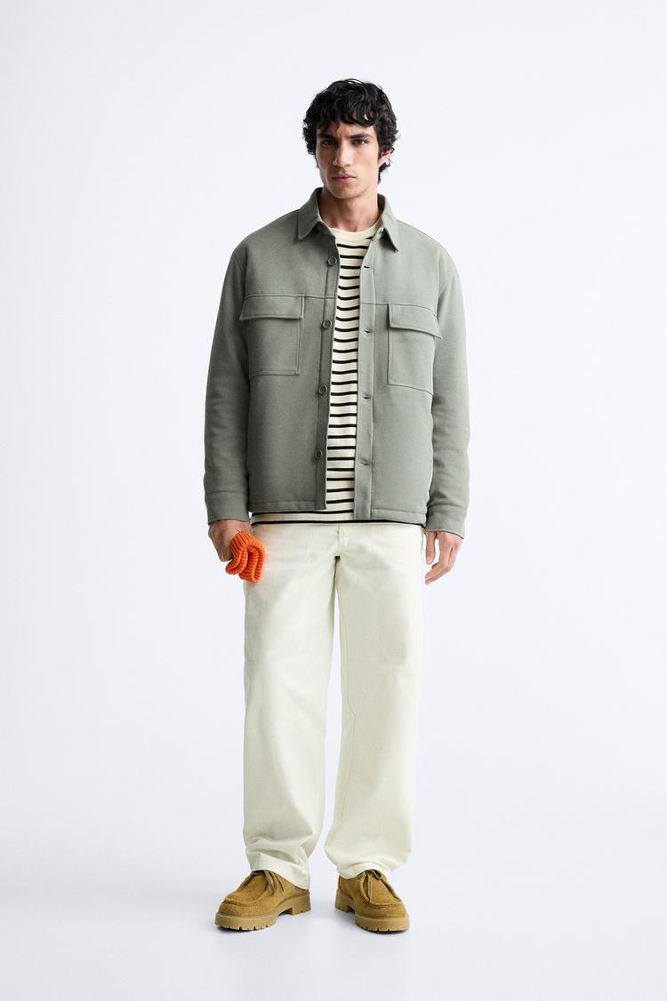 STRETCH POCKET OVERSHIRT