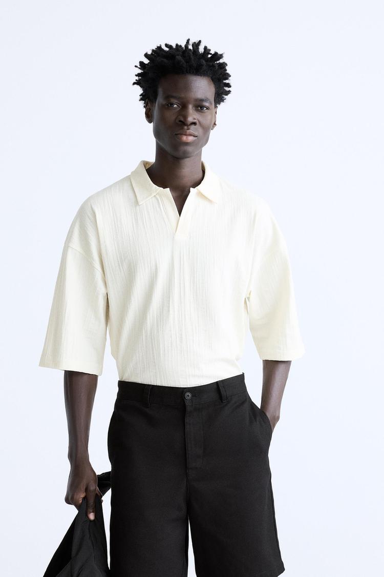 TEXTURED POLO SHIRT