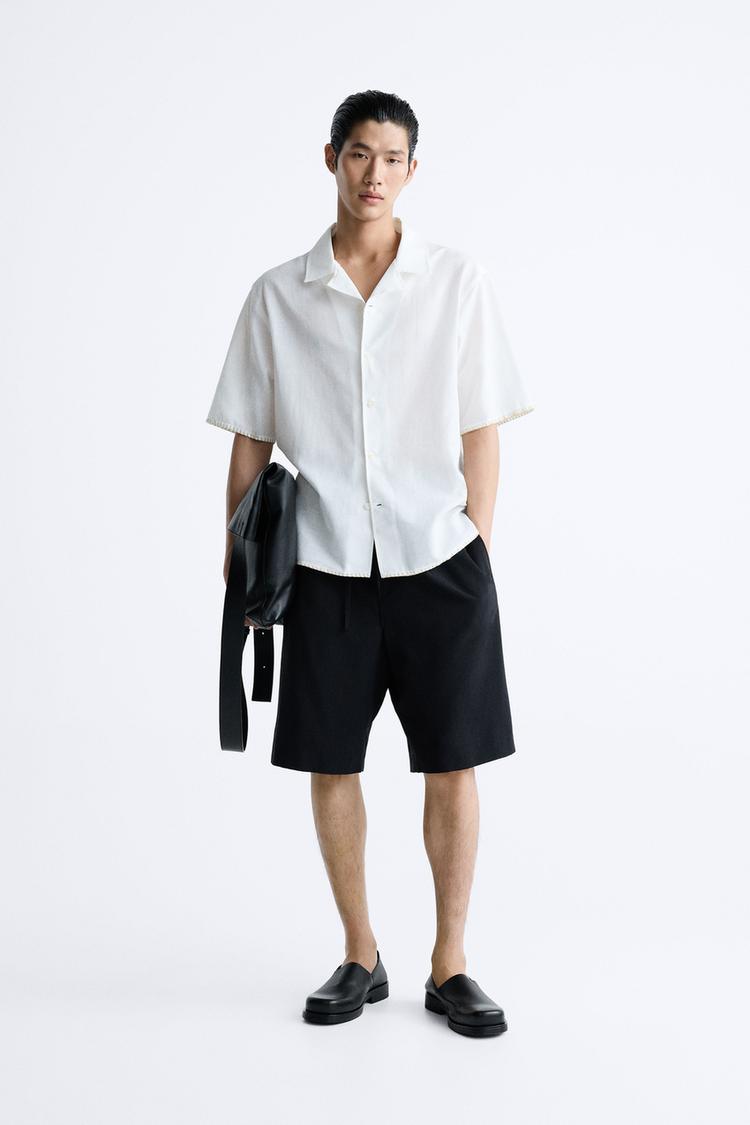 LINEN - COTTON BLEND SHIRT