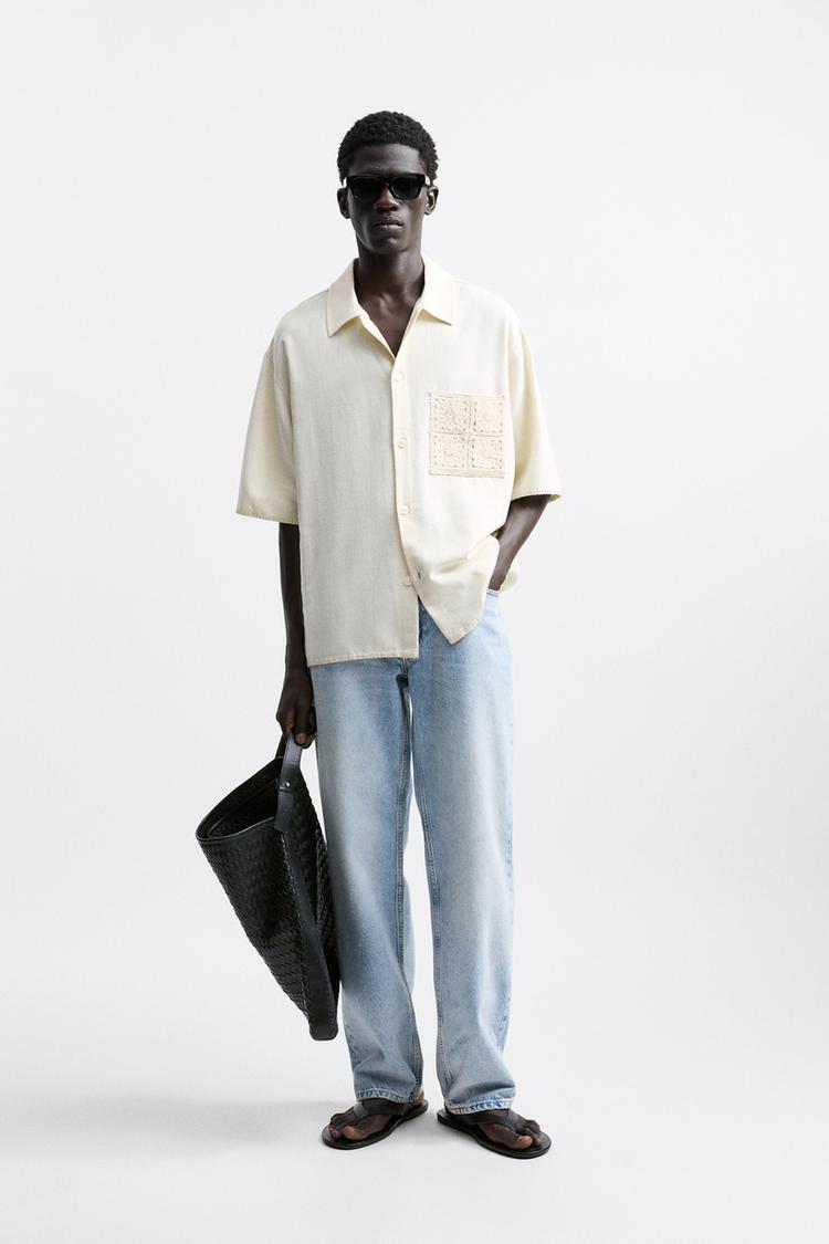 CROCHET POCKET SHIRT