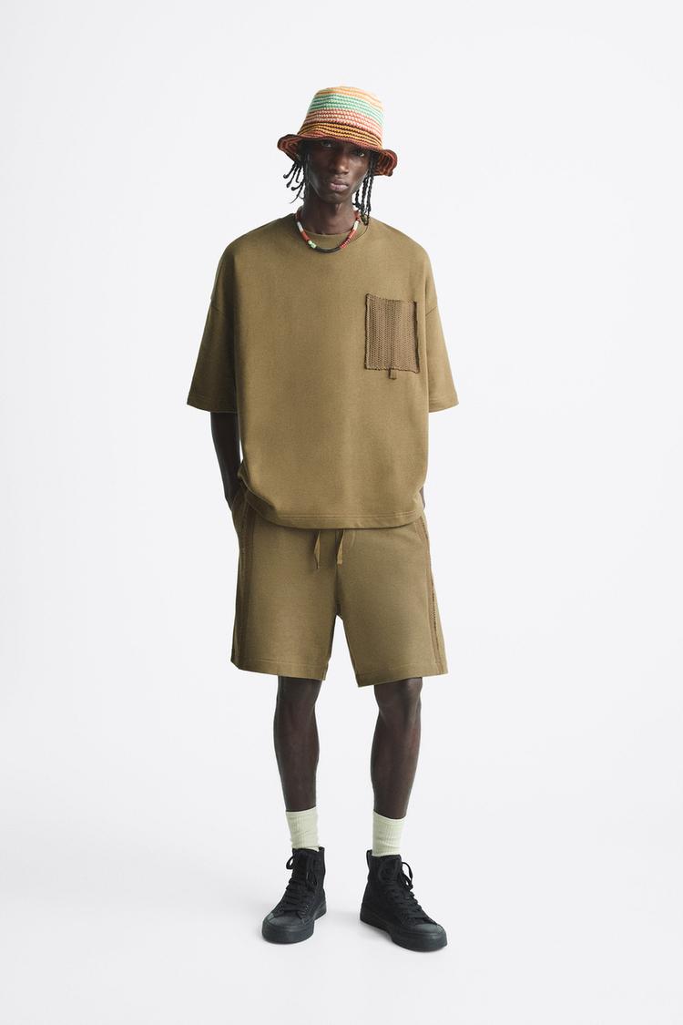 SWEATSHIRT WITH CROCHET POCKET