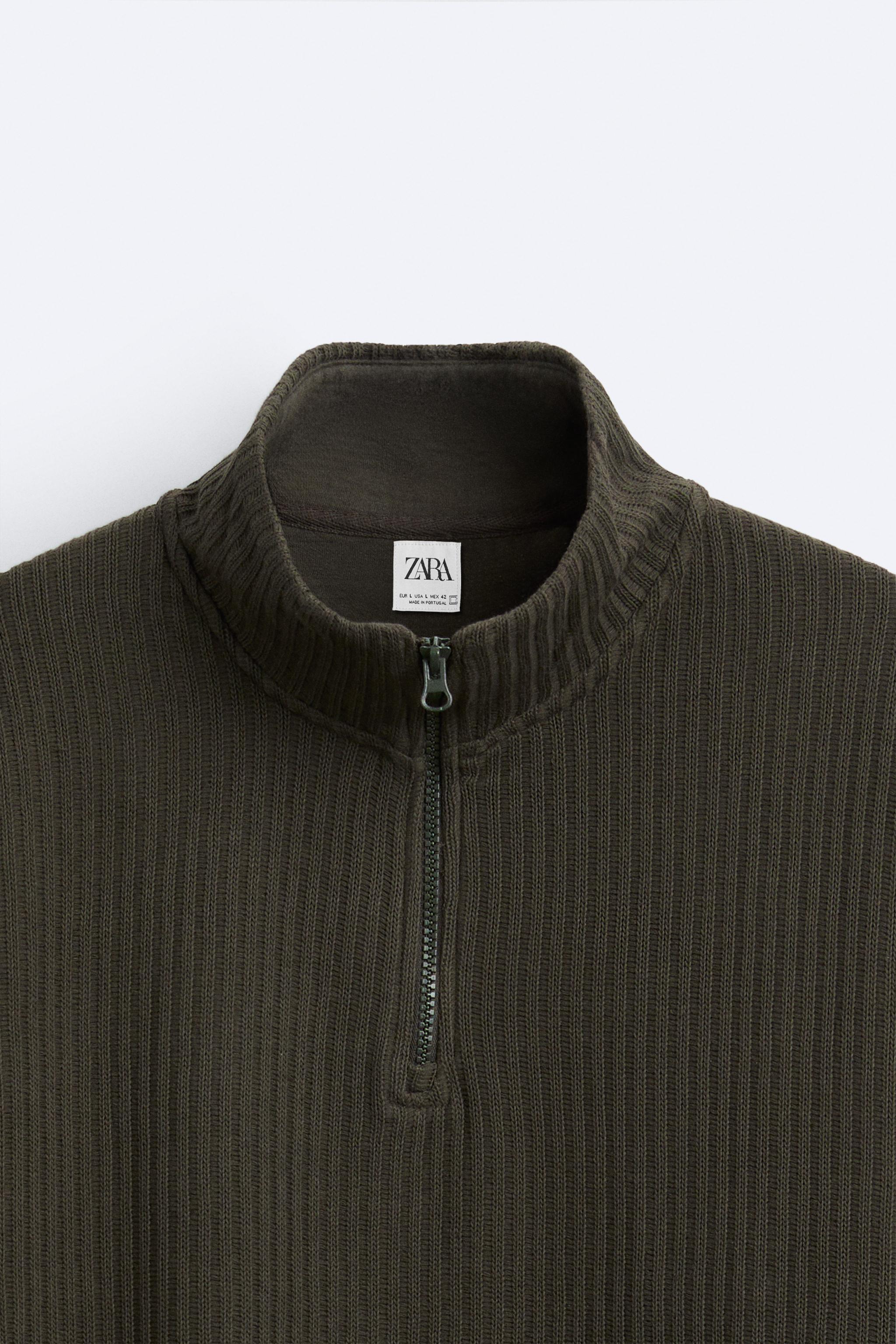 Zara high collar sweatshirt on sale