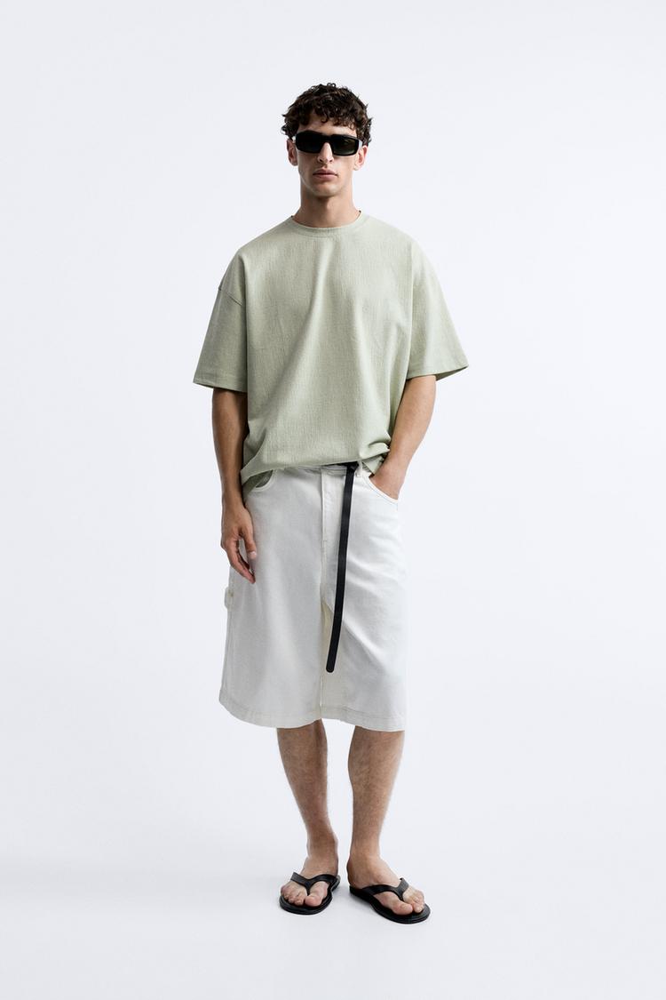 TEXTURED JACQUARD T-SHIRT