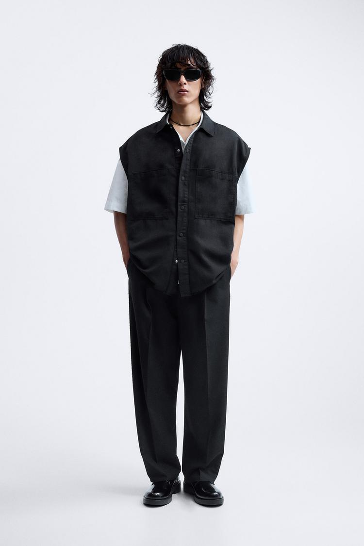 LINEN - COTTON BLEND SHIRT