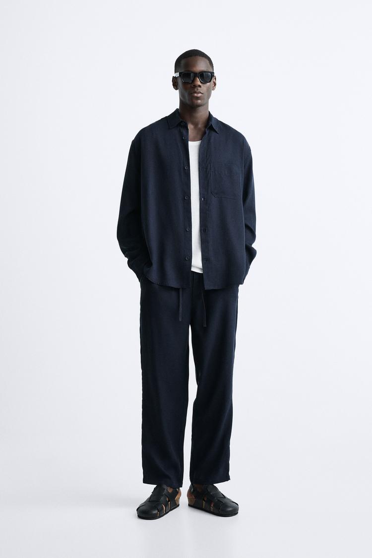 LYOCELL JOGGER WAIST TROUSERS