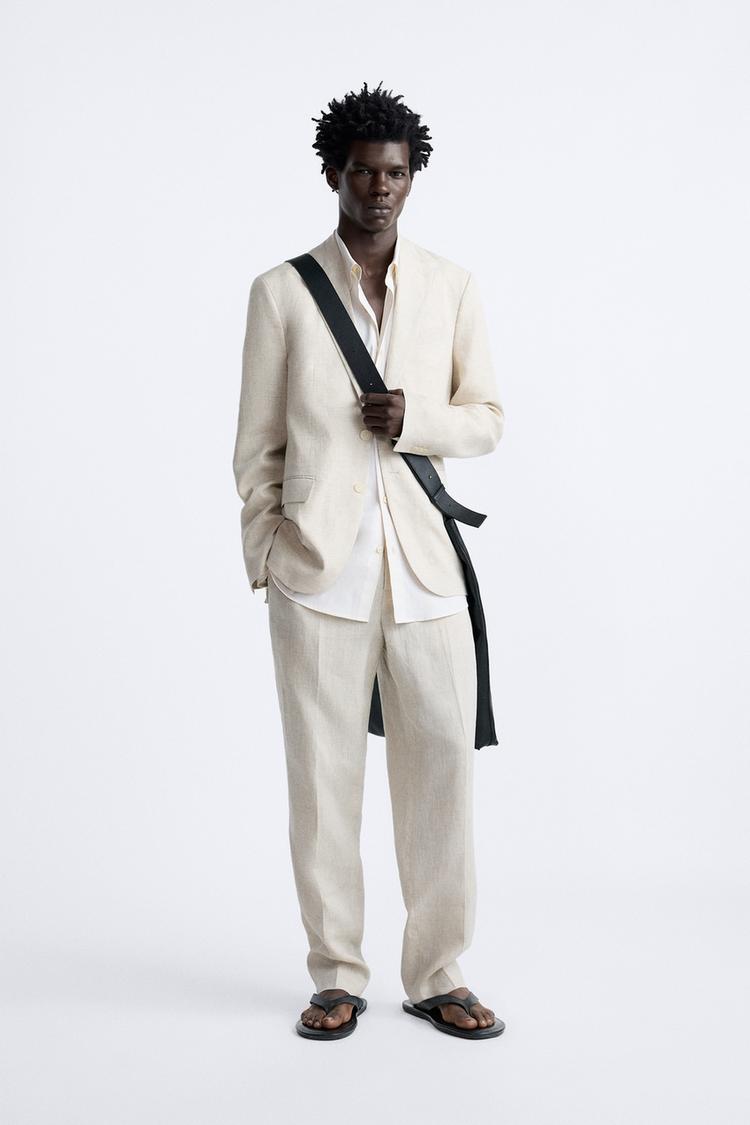 100% LINEN SUIT BLAZER