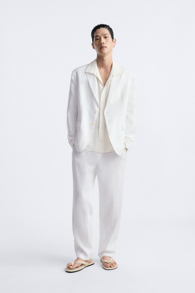 100% LINEN SUIT BLAZER