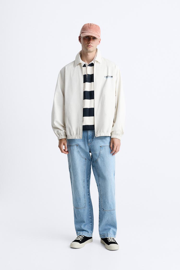 CONTRAST PRINT JACKET
