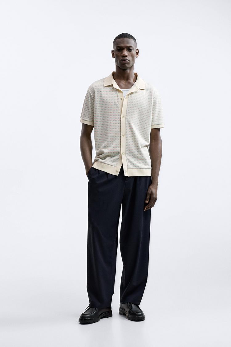 GEOMETRIC JACQUARD SHIRT