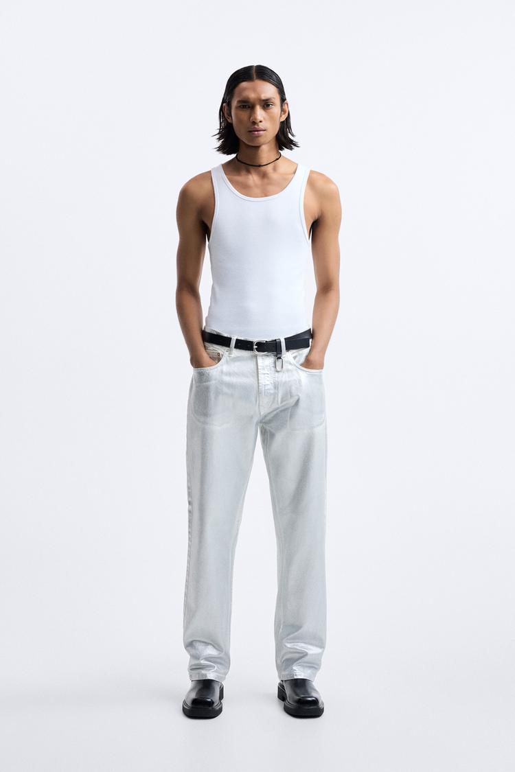 METALLIC EFFECT JEANS - LIMITED EDITION