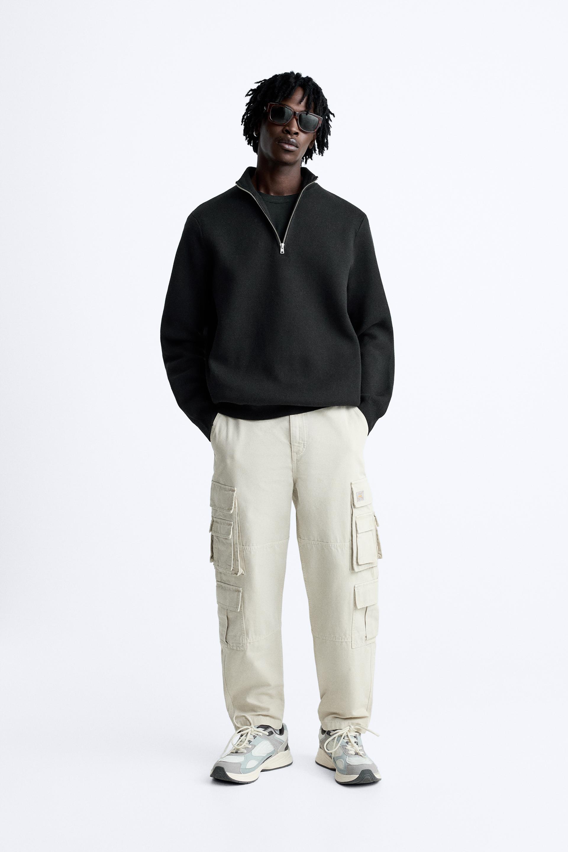 UTILITY CARGO TROUSERS Stone ZARA Australia
