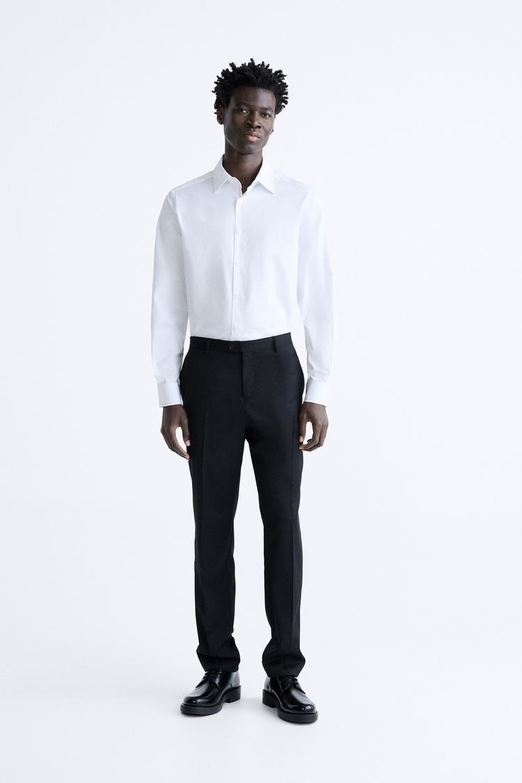 TEXTURED TWILL SHIRT