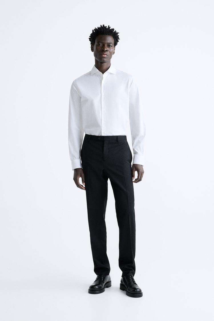 TEXTURED TWILL SHIRT