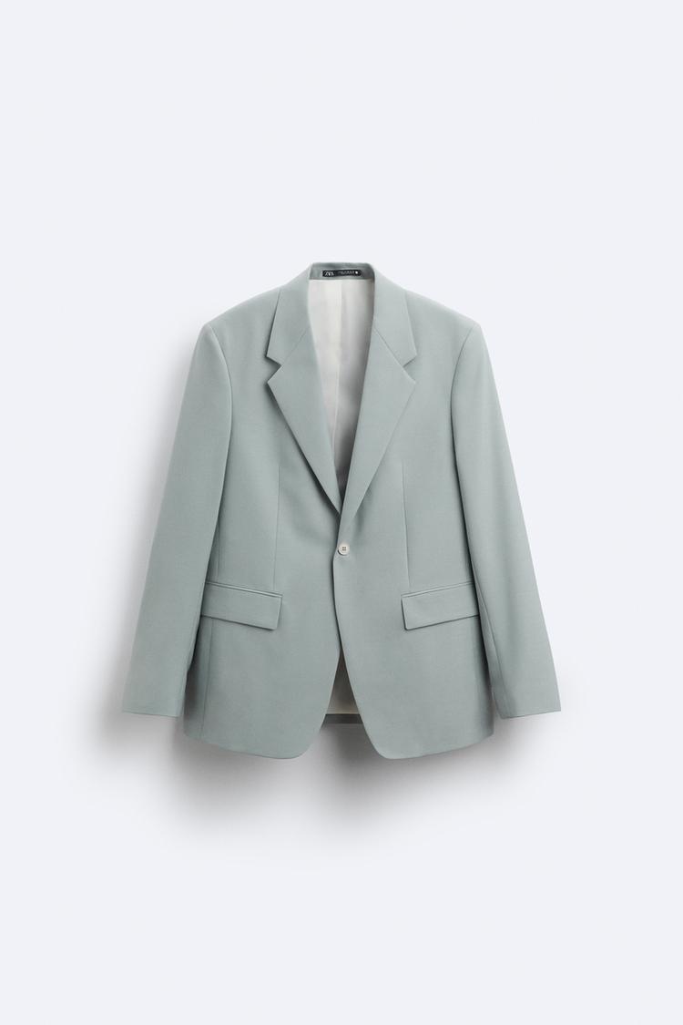 STRAIGHT-FIT SUIT BLAZER