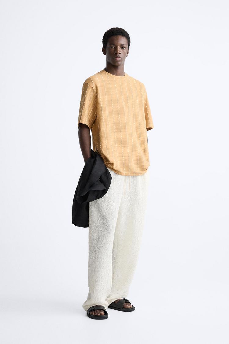 VERTICAL JACQUARD T-SHIRT