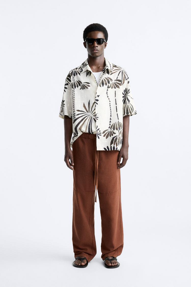 PALM TREE PRINT SHIRT