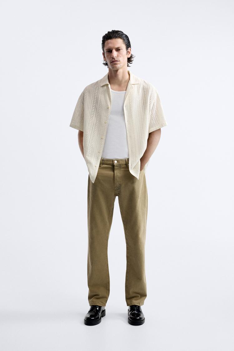 TEXTURED CROCHET SHIRT