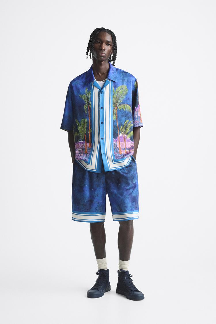 PALM TREE PRINT SHIRT