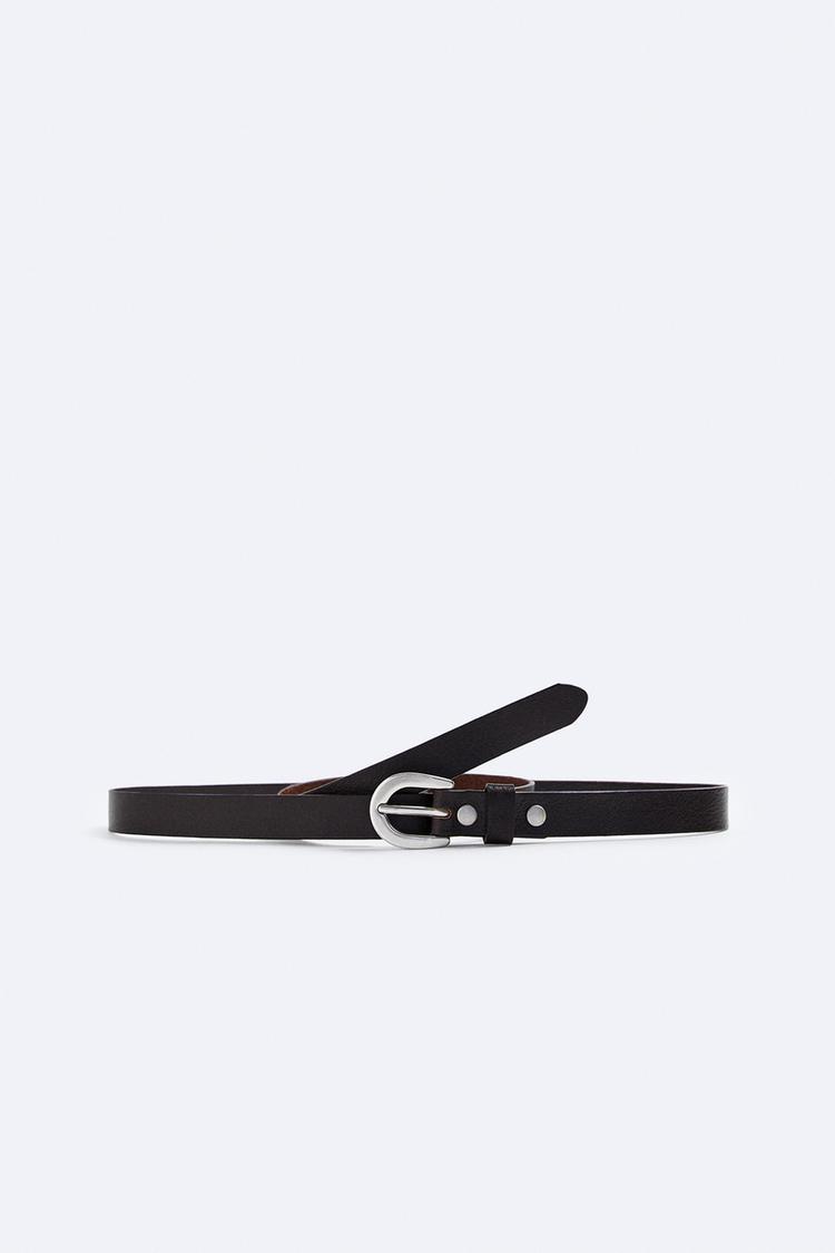 THIN LEATHER BELT
