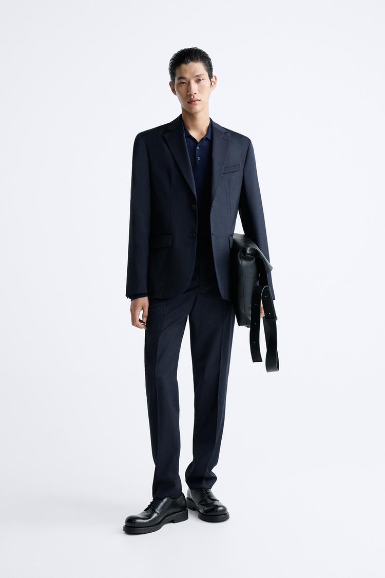 100% WOOL SUIT BLAZER