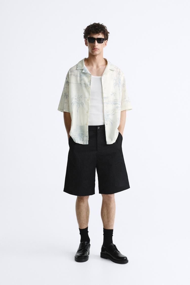 PALM TREE PRINT SHIRT