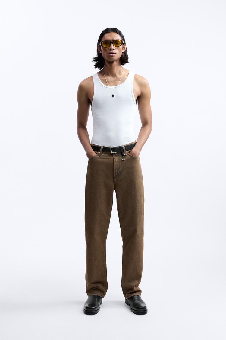 WAXED EFFECT JEANS - LIMITED EDITION