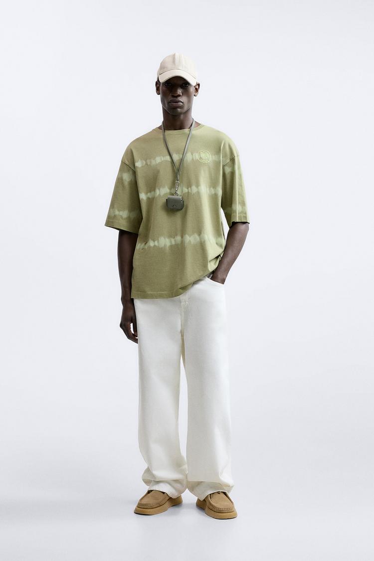 TIE-DYE STRIPED T-SHIRT