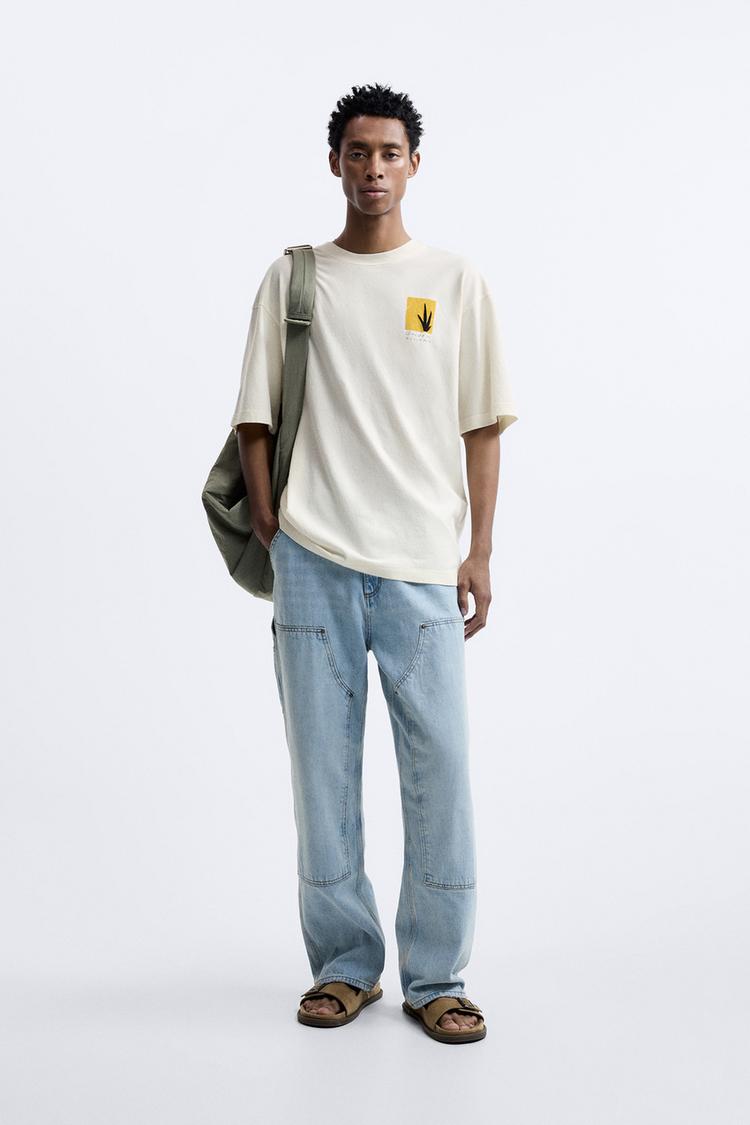 CONTRAST PRINTED T-SHIRT