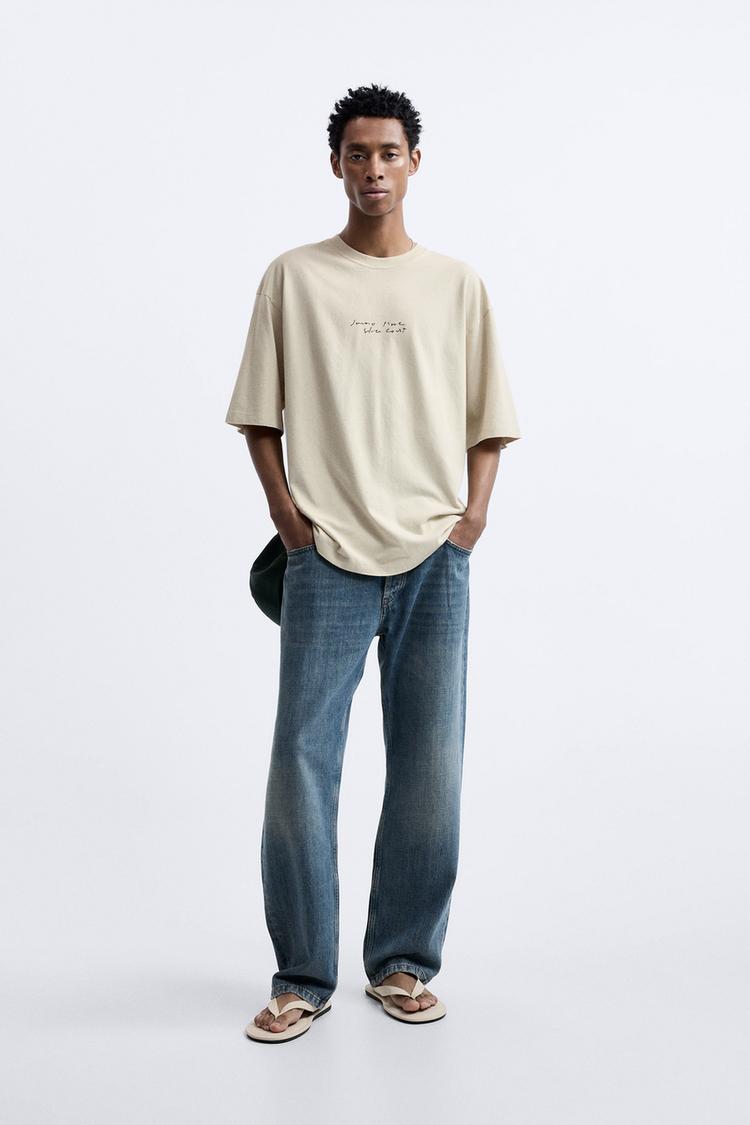 CONTRAST PRINTED T-SHIRT