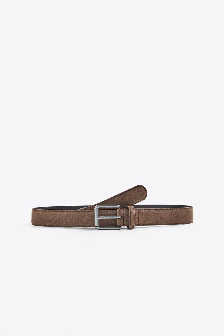 SPLIT SUEDE BELT