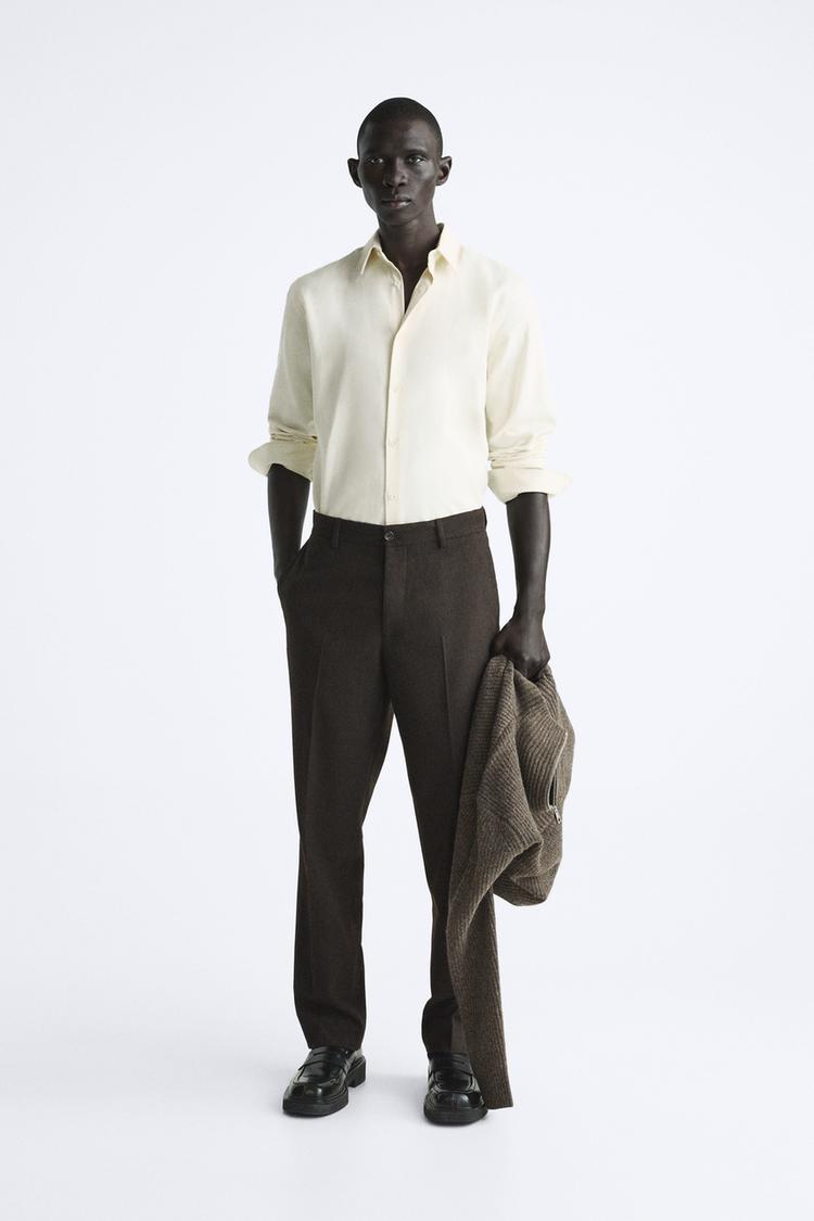 TEXTURED TROUSERS