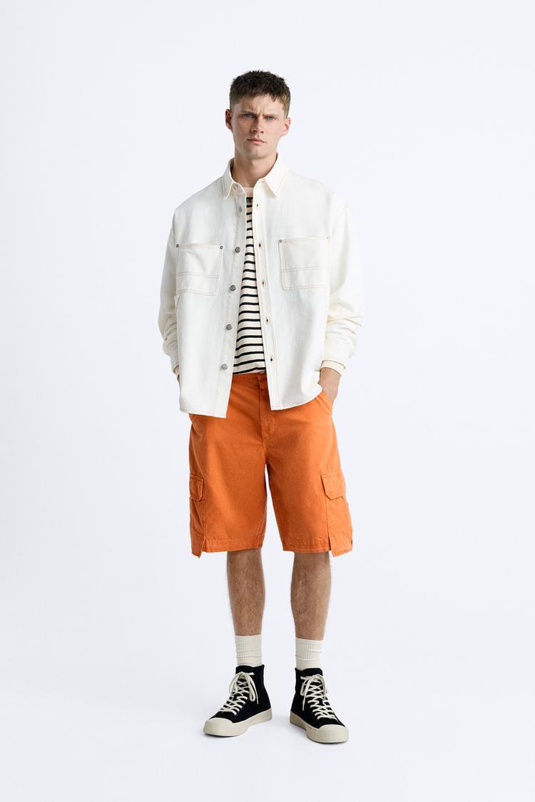 RIPSTOP CARGO BERMUDA SHORTS