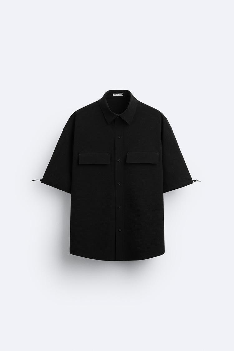 SEERSUCKER SHIRT WITH POCKETS