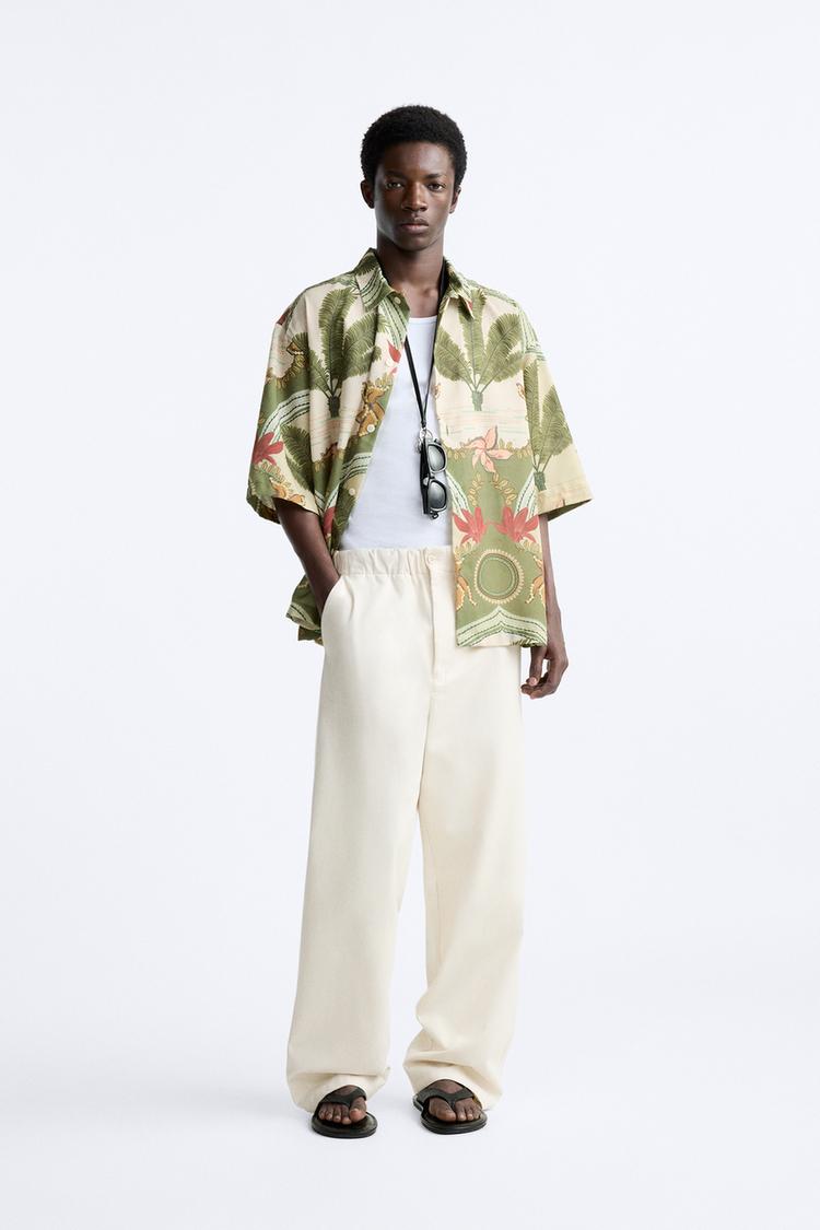 LEAF PRINT SHIRT